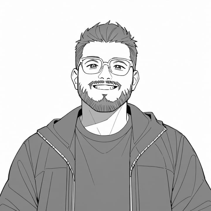 Illustrated portrait of Ramit Koul